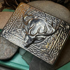 Celtic Stag Kilt Belt Buckle