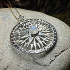 True North Moonstone Compass Necklace