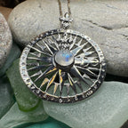 True North Moonstone Compass Necklace