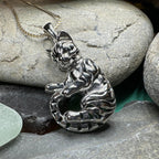 Playful Tabby Cat Necklace