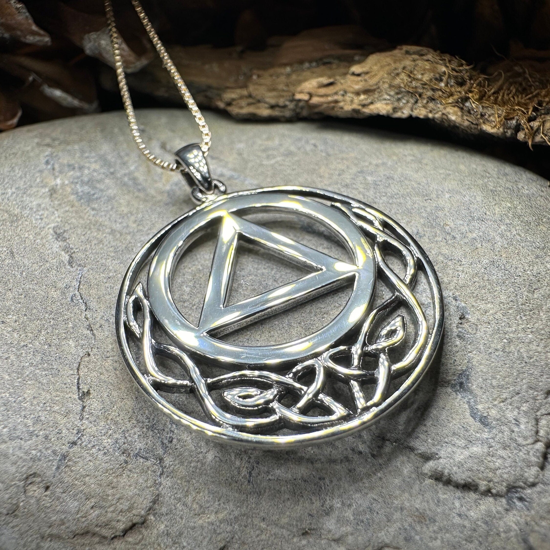 Celtic AA Sobriety Necklace
