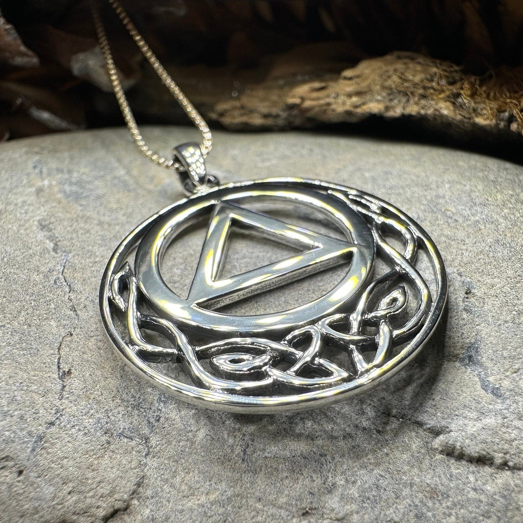 Celtic AA Sobriety Necklace