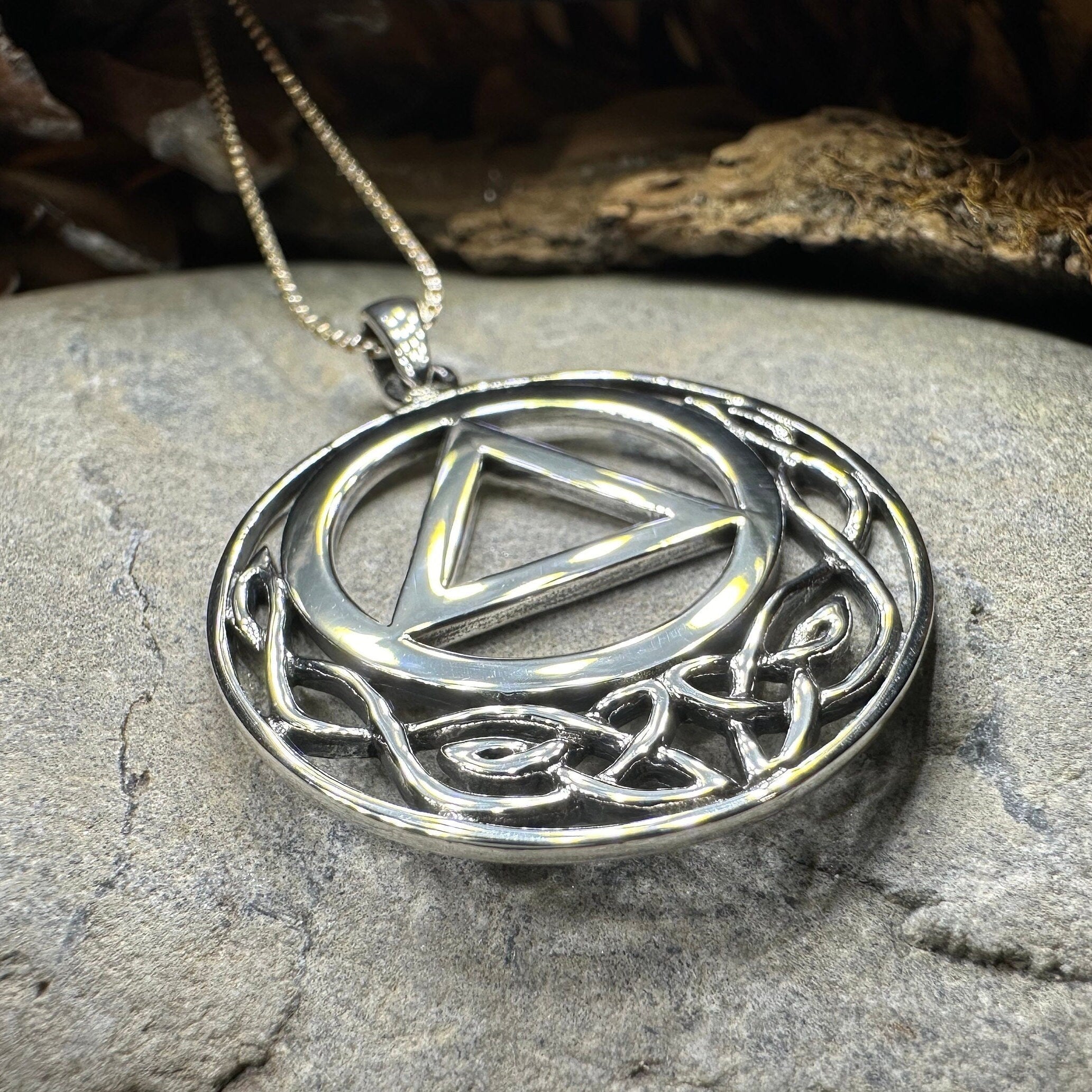 Celtic AA Sobriety Necklace