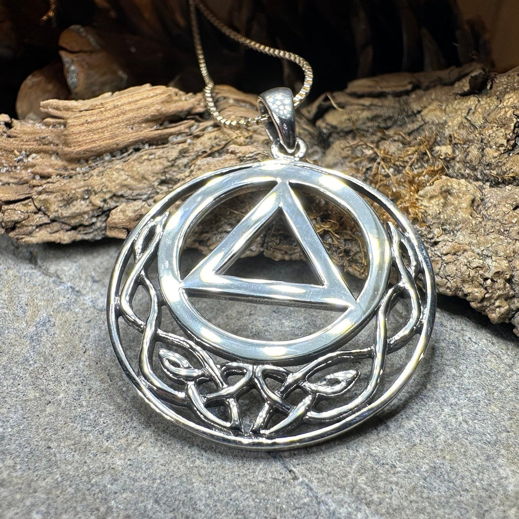 Celtic AA Sobriety Necklace