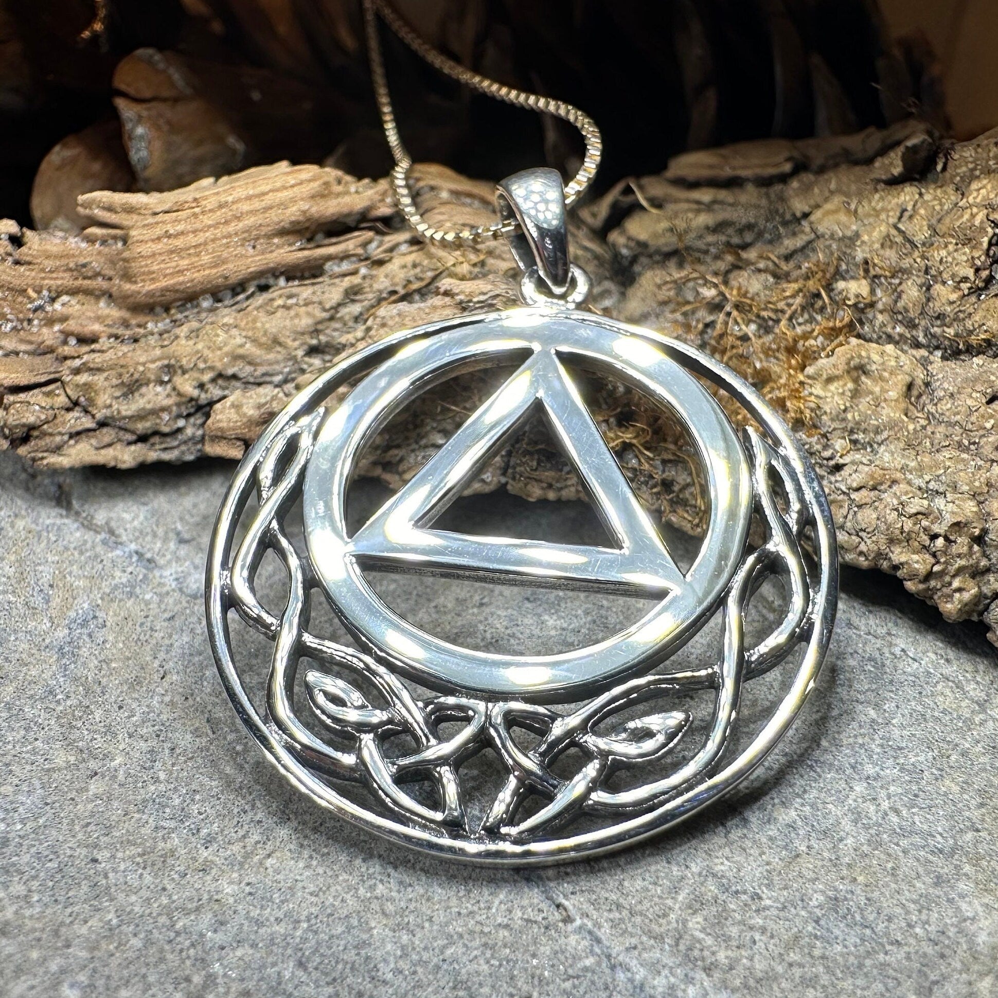 Celtic AA Sobriety Necklace
