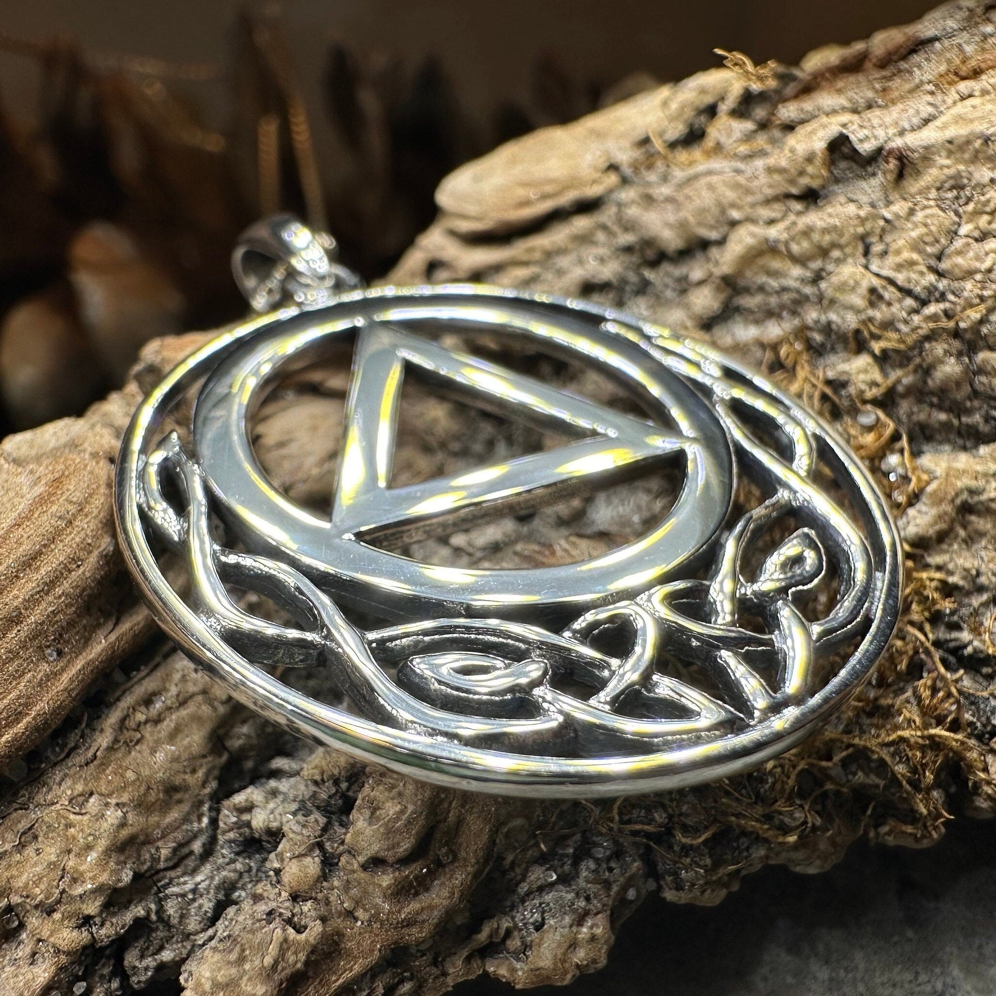 Celtic AA Sobriety Necklace