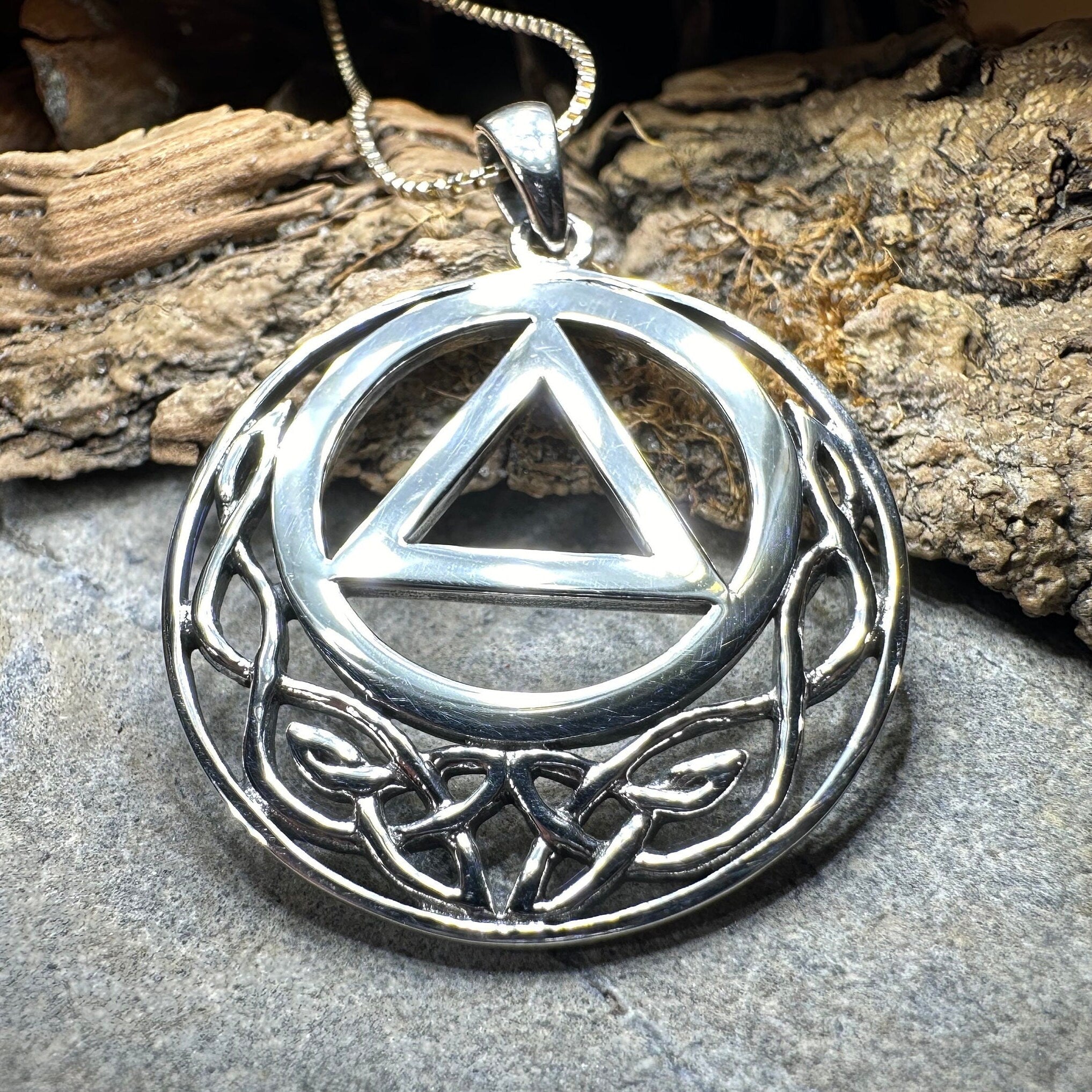 Celtic AA Sobriety Necklace