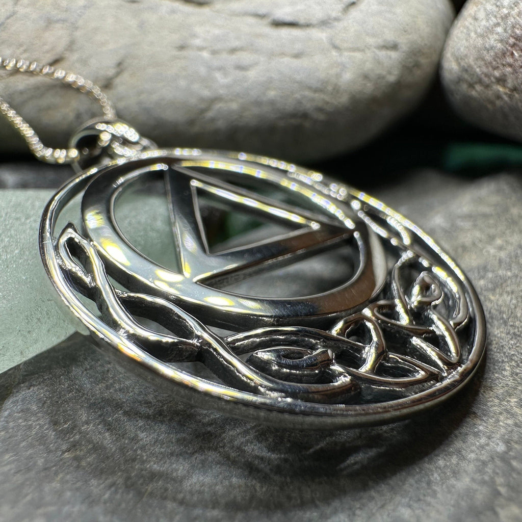Celtic AA Sobriety Necklace
