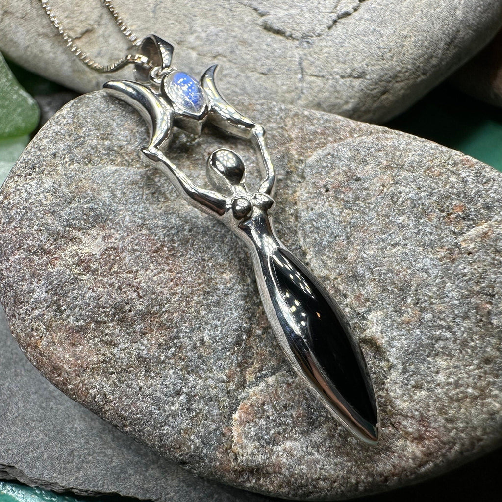 Lyric Triple Moon Goddess Necklace