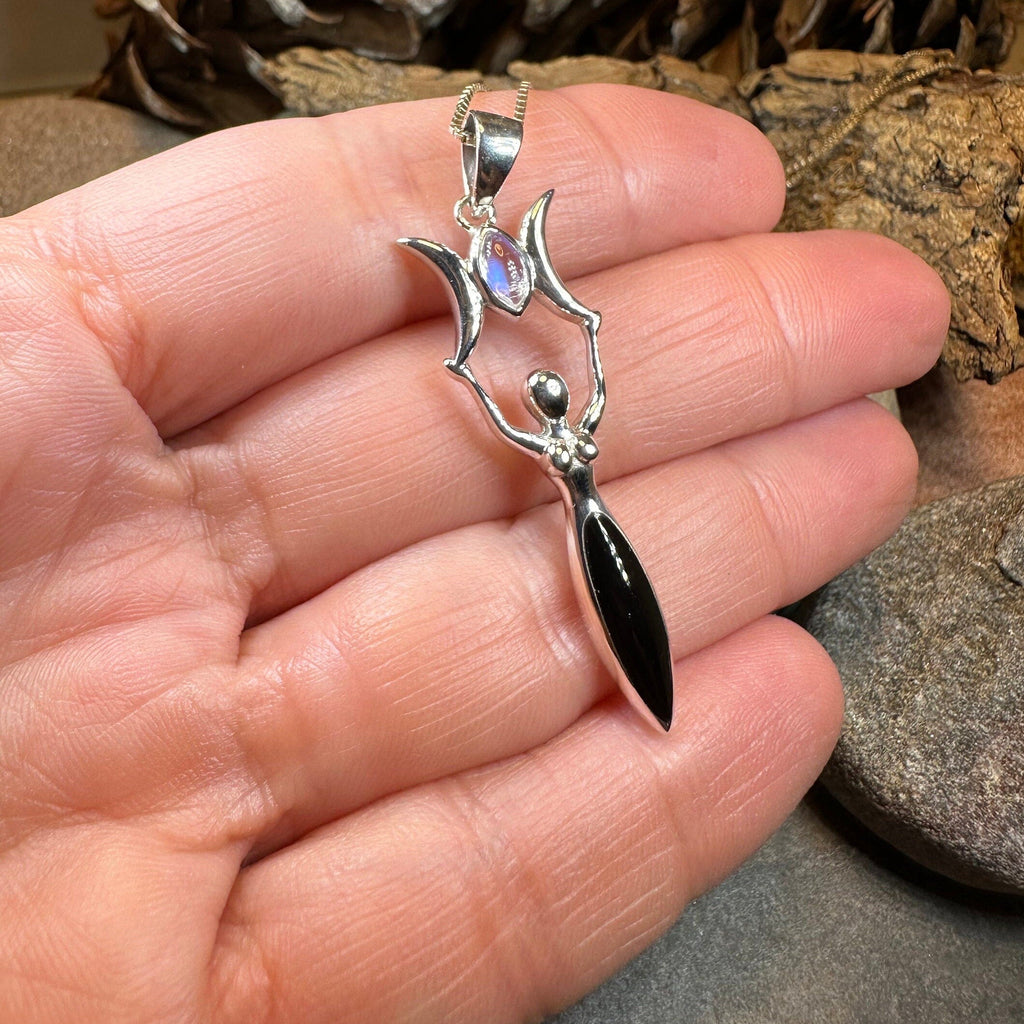 Lyric Triple Moon Goddess Necklace