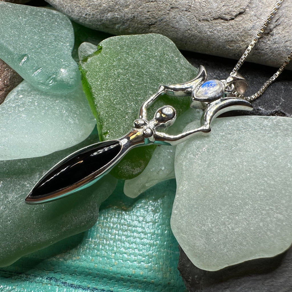 Lyric Triple Moon Goddess Necklace