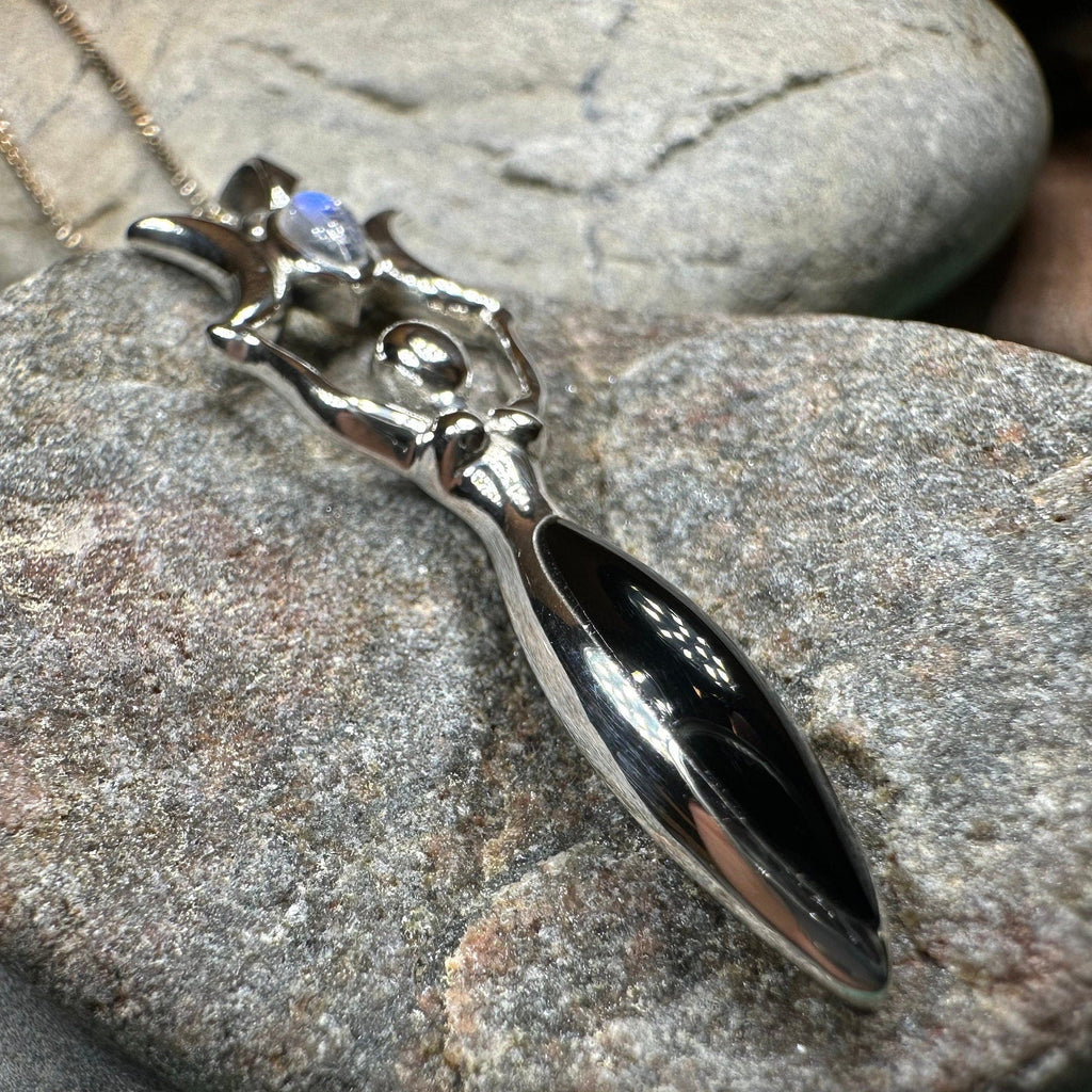 Lyric Triple Moon Goddess Necklace