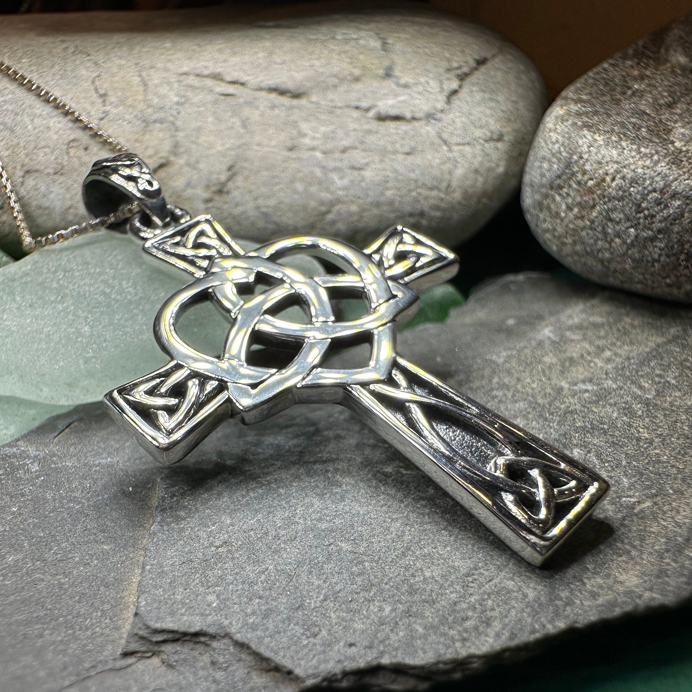 Pure Heart Celtic Cross Necklace