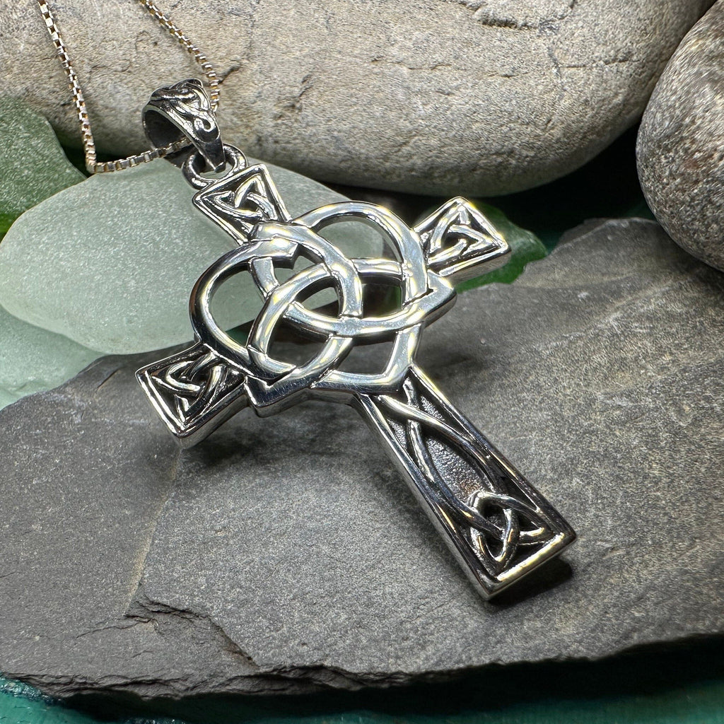 Pure Heart Celtic Cross Necklace