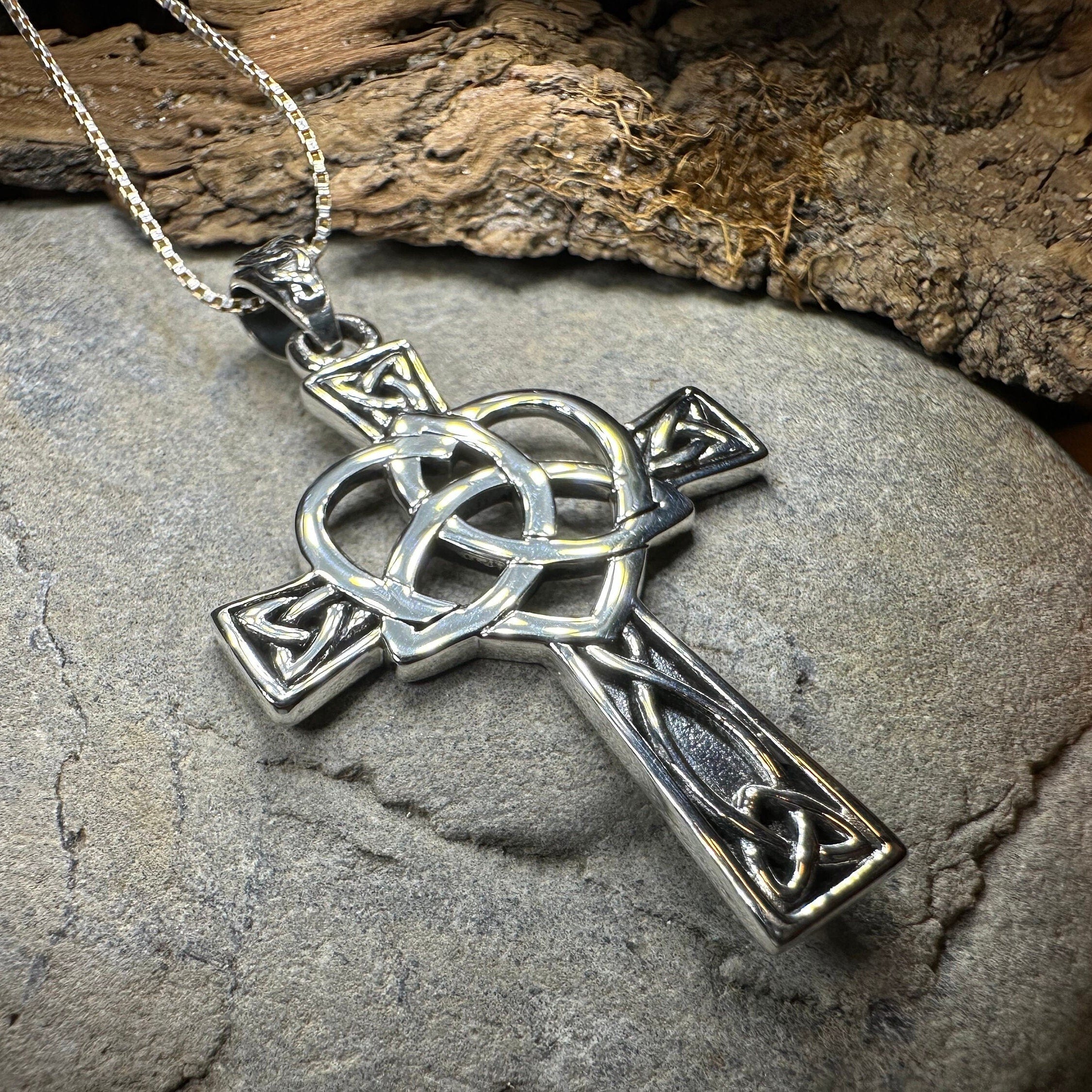 Pure Heart Celtic Cross Necklace