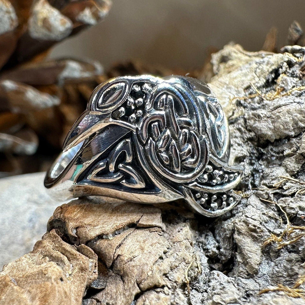 Morrigan Celtic Raven Ring