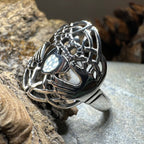 Irish Lace Claddagh Ring