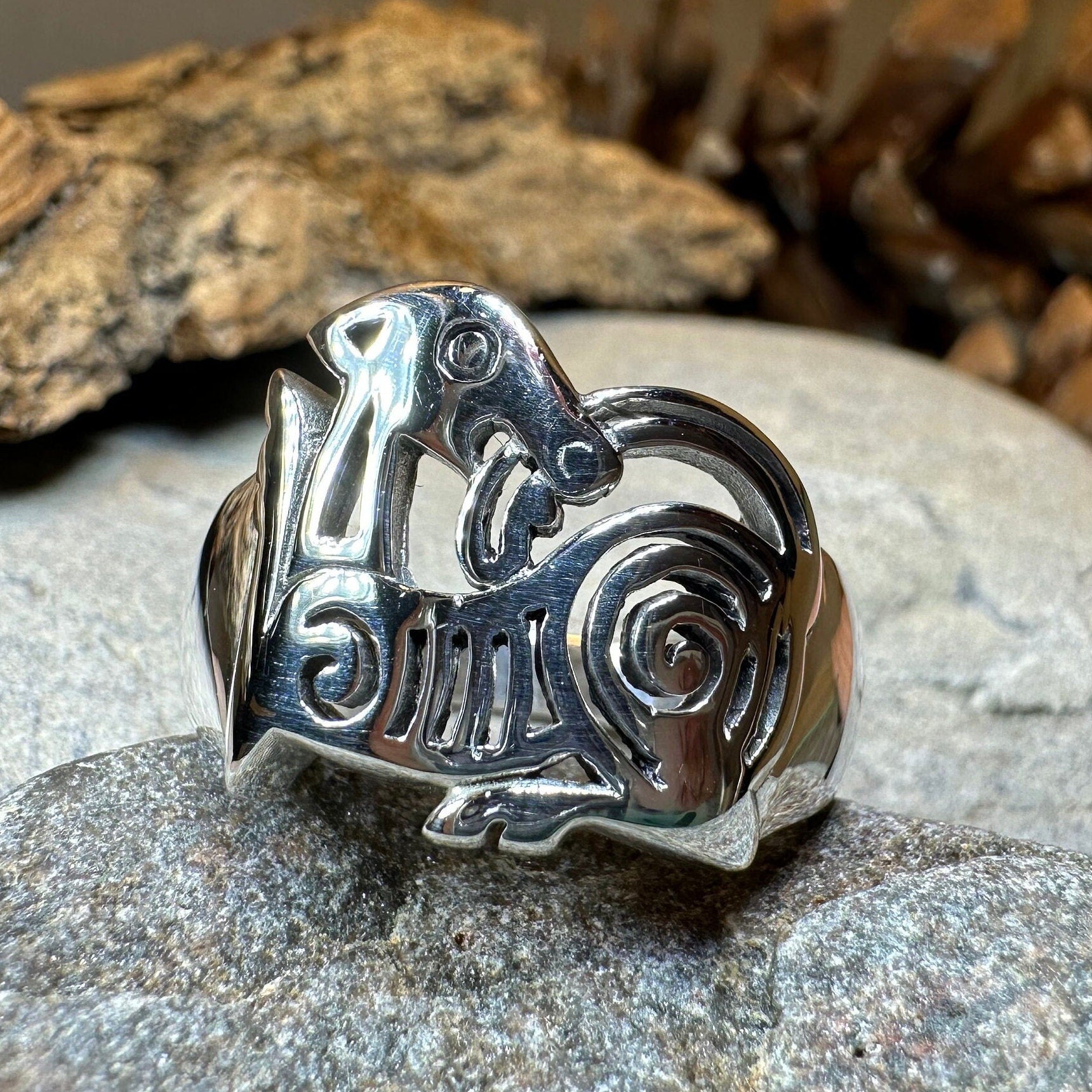 Pictish Lore Celtic Dragon Ring