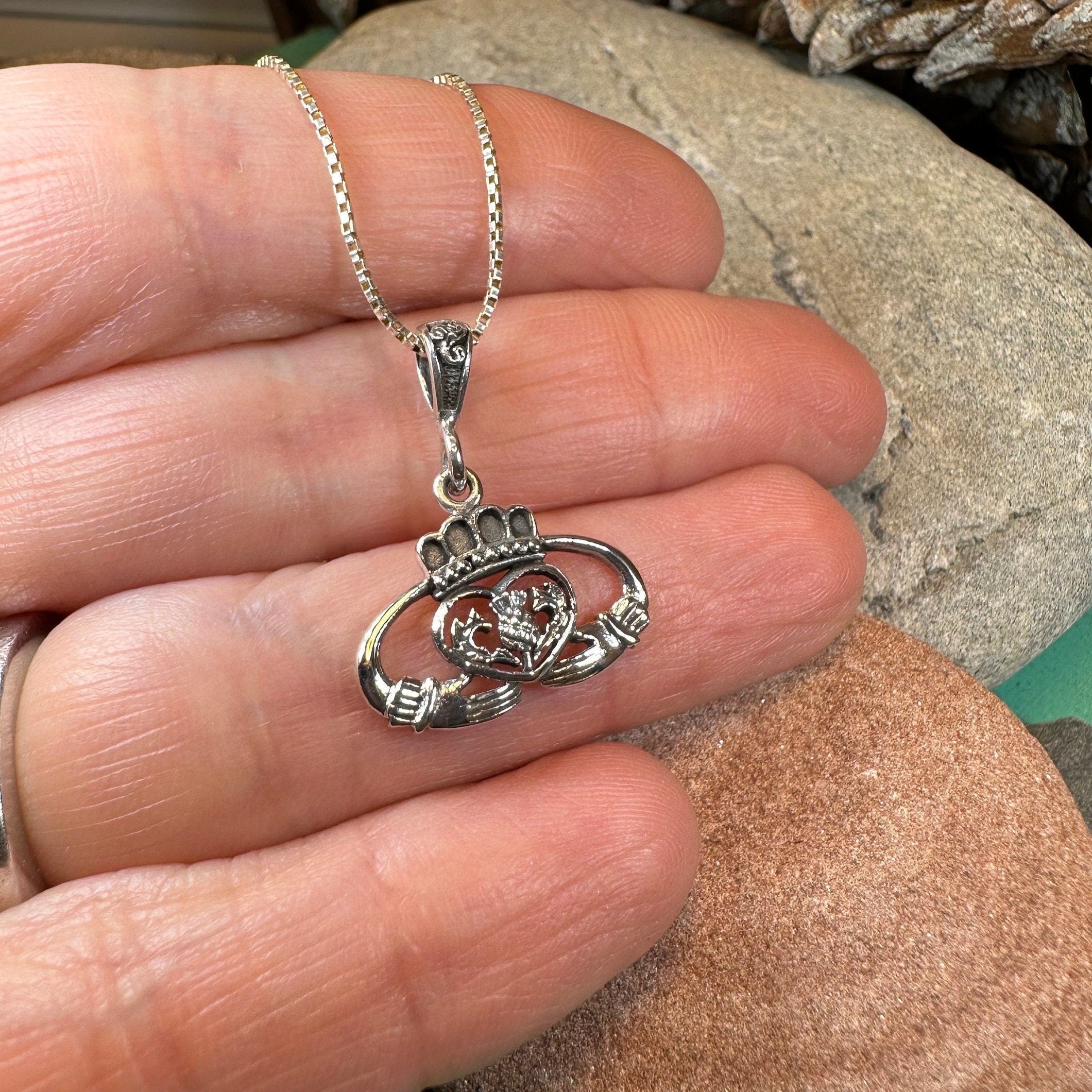 Claddagh Thistle Pendant