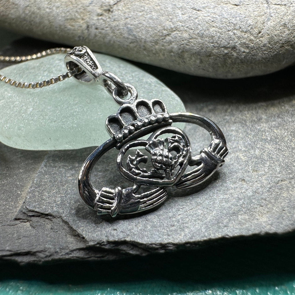 Claddagh Thistle Pendant