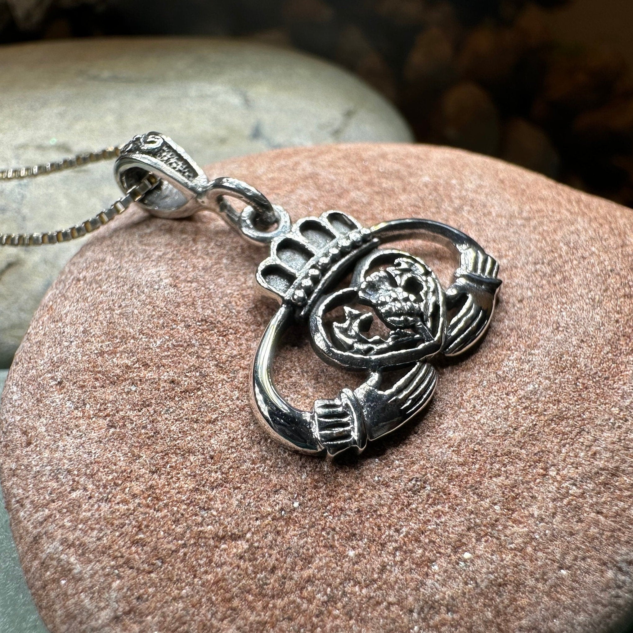 Claddagh Thistle Pendant