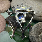 Labradorite Scottish Luckenbooth Brooch