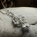 Celtic Music Note Necklace