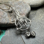 Celtic Music Note Necklace