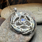 Old World Triple Raven Moonstone Necklace