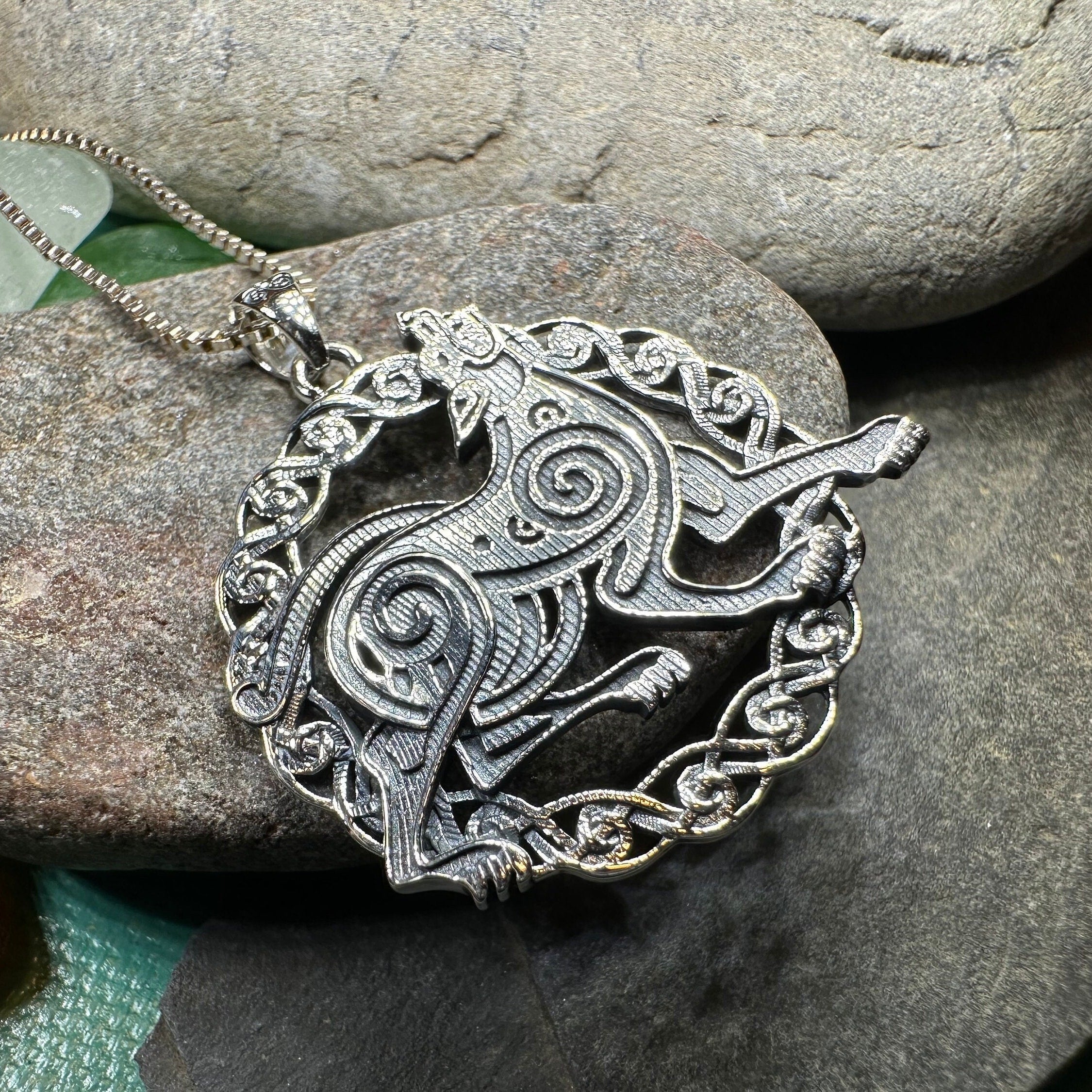 Pictish Celtic Dog Necklace
