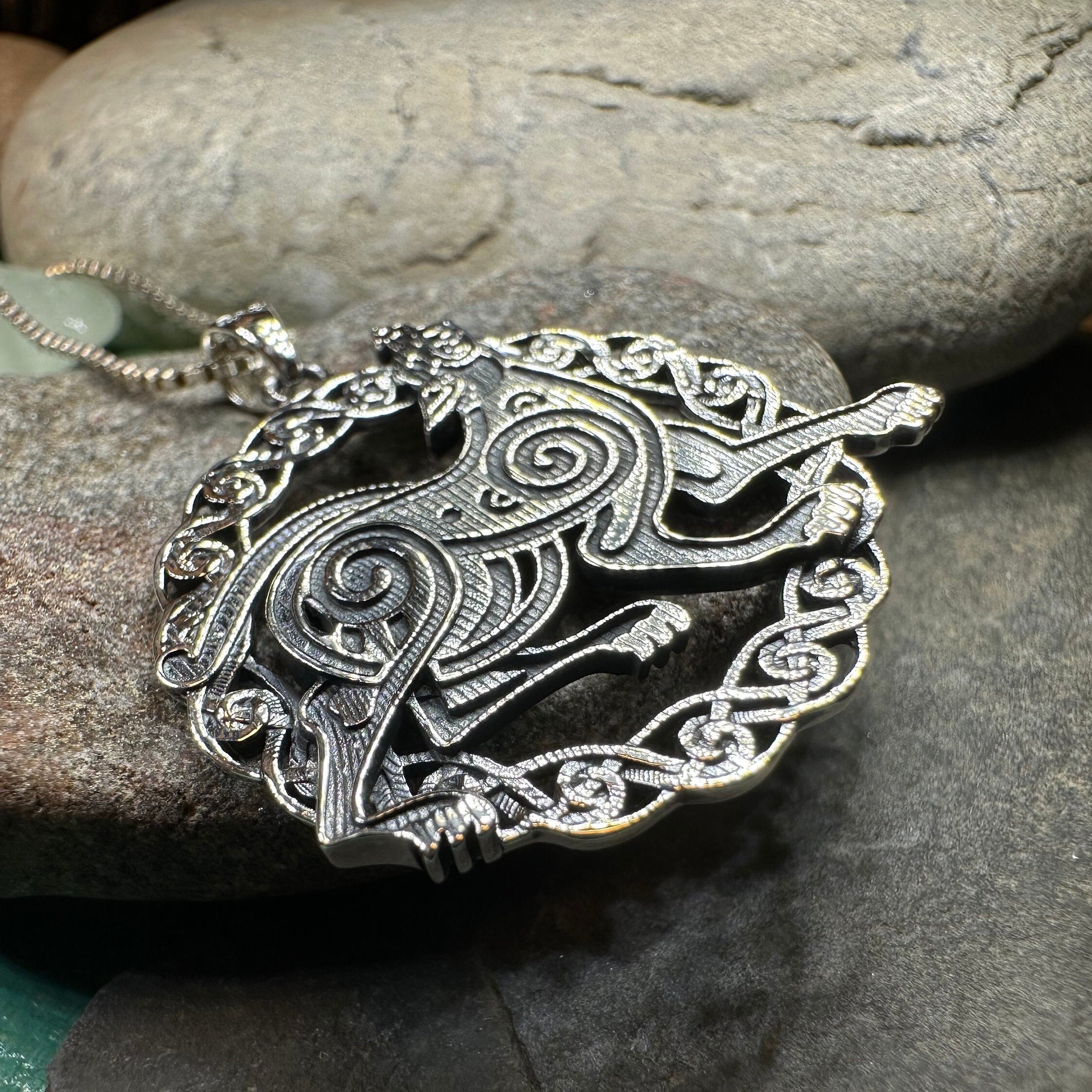 Pictish Celtic Dog Necklace