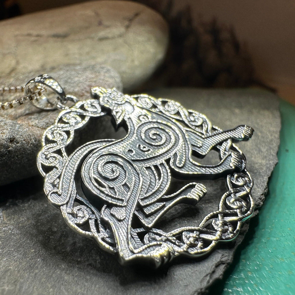 Pictish Celtic Dog Necklace