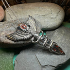 Caduceus Phoenix Necklace