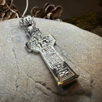Irish Durrow Celtic Cross Necklace