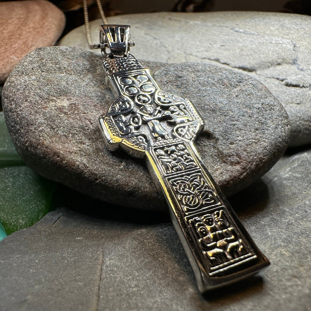 Irish Durrow Celtic Cross Necklace