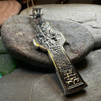 Irish Durrow Celtic Cross Necklace