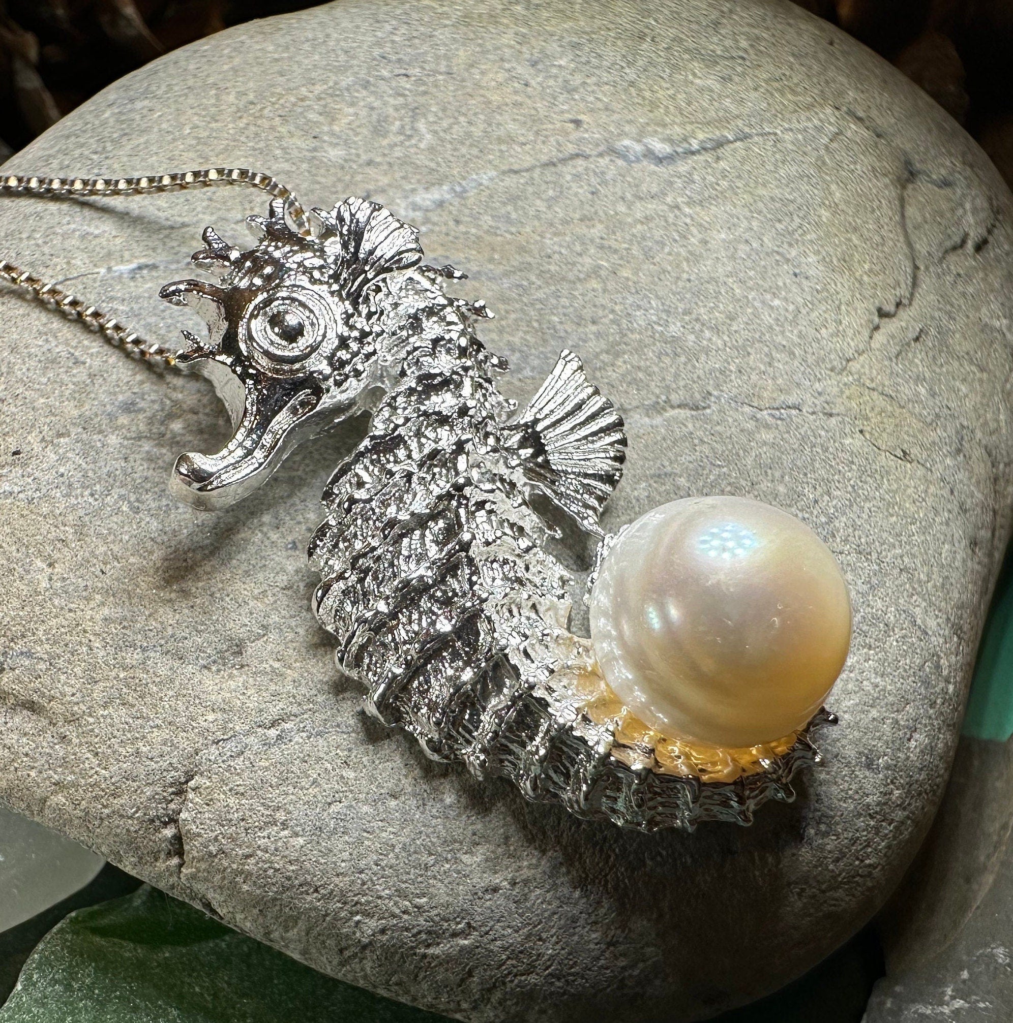 Pearl Seahorse Necklace