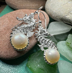 Pearl Seahorse Earrings