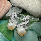 Pearl Seahorse Earrings