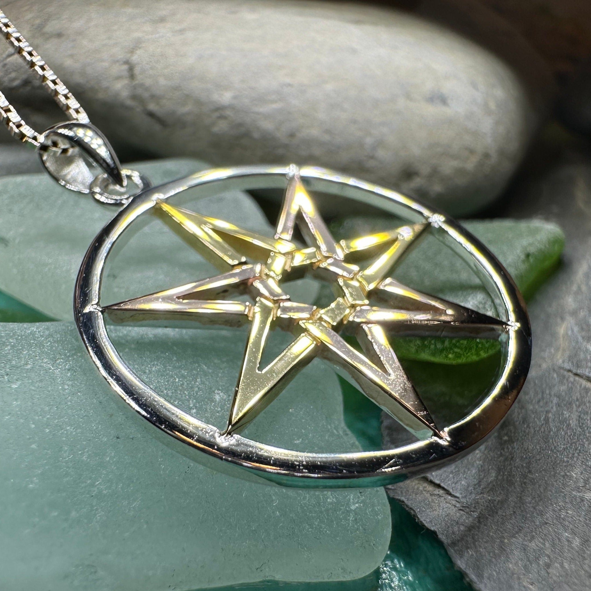Three Tone Elven Star Necklace