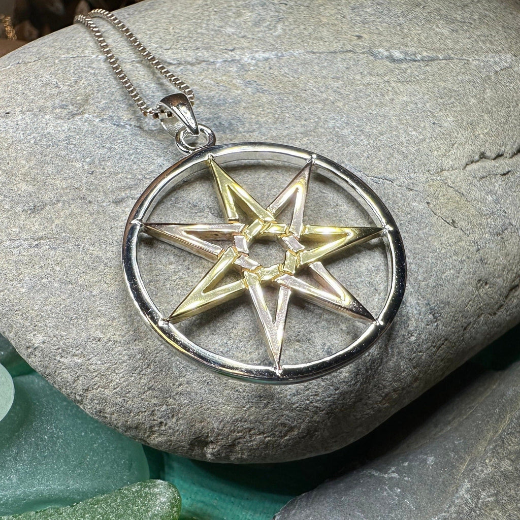 Three Tone Elven Star Necklace