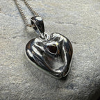 Manatee Love Garnet Necklace