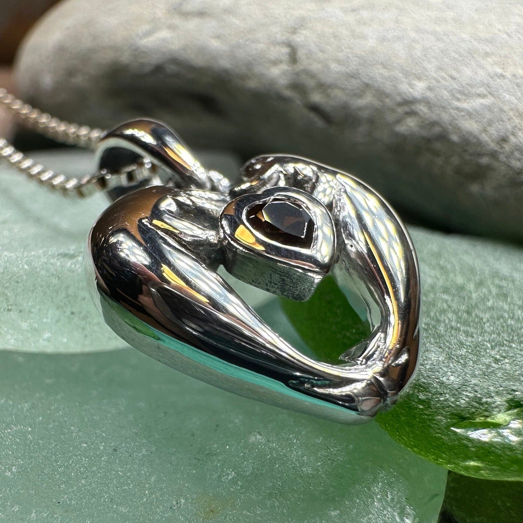 Manatee Love Garnet Necklace