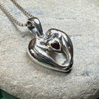 Manatee Love Garnet Necklace