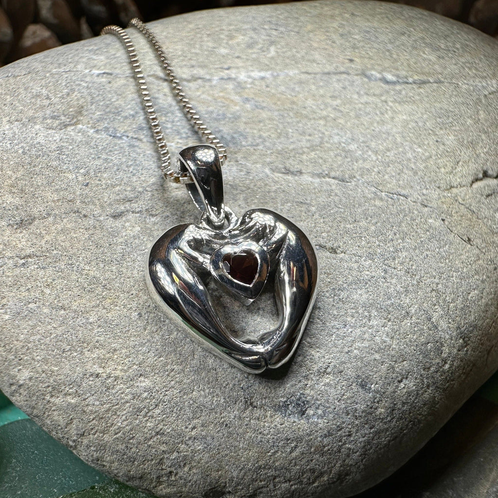 Manatee Love Garnet Necklace