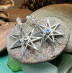 Elven Star Moonstone Earrings