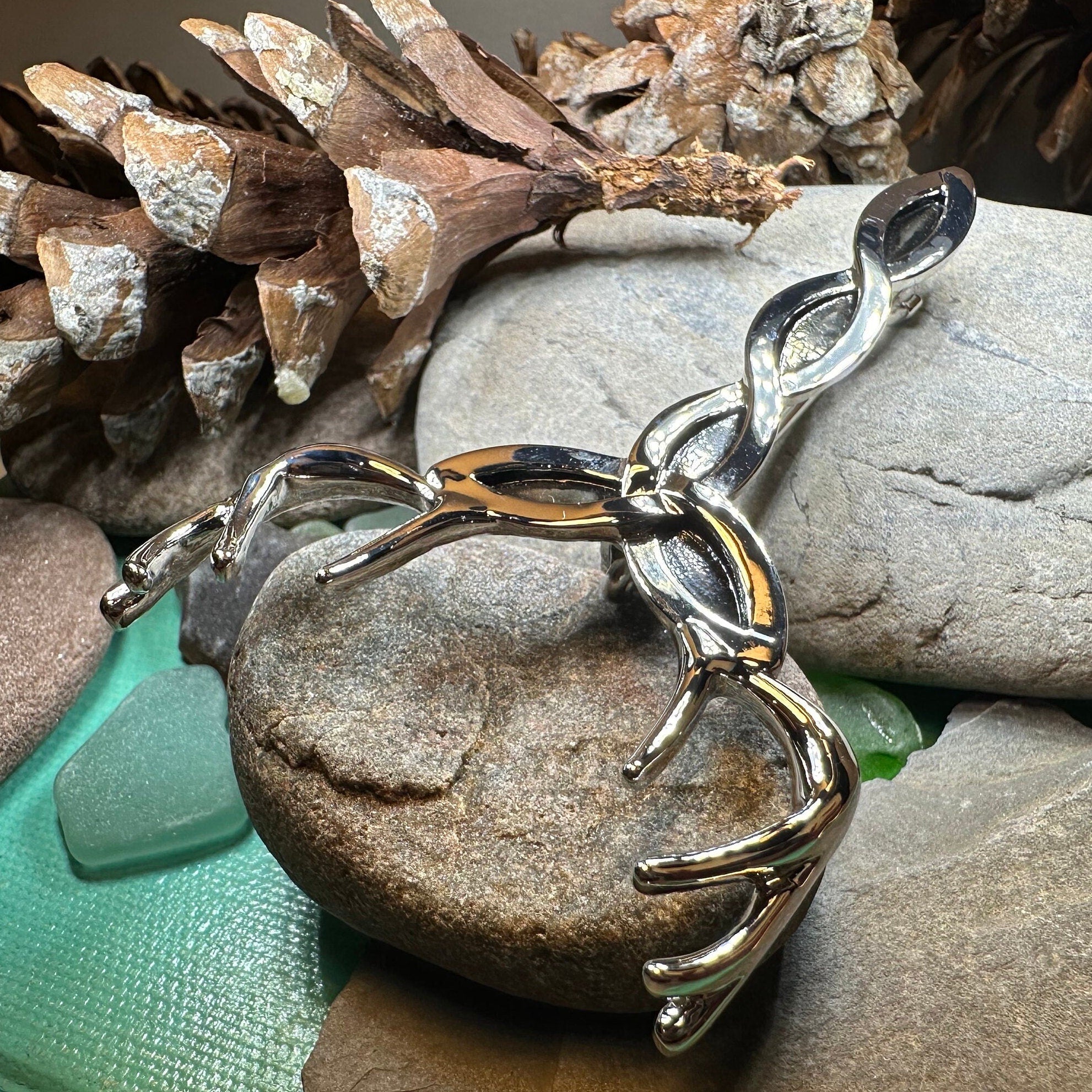 Glen Affric Celtic Stag Kilt Pin