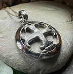 Knight's Templar Celtic Cross Necklace