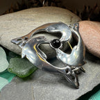Celtic Dolphin Brooch