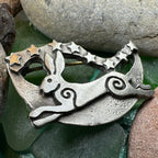Moonleap Celtic Rabbit Brooch